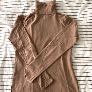 Women's Brown Turtleneck Sweater